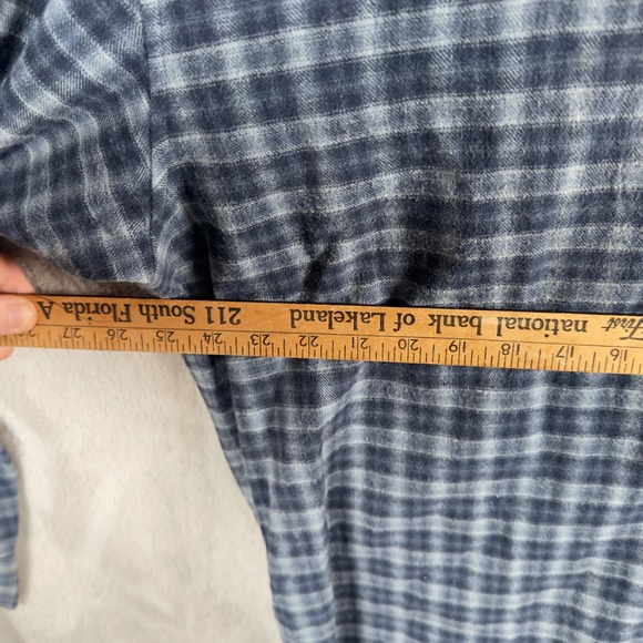 Wolverine Mens Flannel Shirt Plaid Blue Long Sleeve Button Down Top XL - Picture 6 of 8